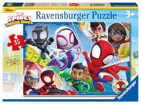 Ravensburger Marvel Spidey & His Amazing Friends Spiderman Jigsaw Puzzle for Kids Age 3 Years Up - 35 Pieces - Educational Toddler Toys and Games