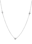 Pre-loved Tiffany & Co. Three Diamond Platinum Diamond by the Yard Necklace