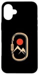 Coque pour iPhone 16 Plus Mousqueton de montagne minimaliste