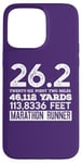 Coque pour iPhone 15 Pro Max 26,2 MILES 46,112 YARDS 313,886 PIEDS MARATHON COURNER Meme