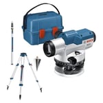 Optinen vaaituslaite Bosch GOL 32 G Professional 400 Gon 120 m IP 54 (06159940AY) + kolmijalka BT 160 + mittatanko GR 500 + laukku