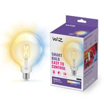 WiZ Smart Bulb, E27 Globe LED Bulb, mart Dimming LED 100W, Connected WiFi Works with Alexa, Google Assistant & HomeKit, App Control for Livingroom, Bedroom, Dining Room, Energy Monitoring