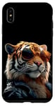 Coque pour iPhone XS Max Tigre avec Lunettes de Soleil J'aime les Tigres Grands Chats