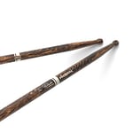 ProMark Drum Sticks - Tim Fairbanks Drumsticks - FireGrain For Playing Harder, Longer - No Excess Vibration - Lacquer Finish, Large Round Tip, Hickory Wood - 1 Pair