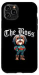 Coque pour iPhone 11 Pro The Boss Veste pour chien Terrier tibétain