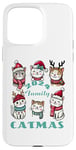 Coque pour iPhone 15 Pro Max Catmas Famille Chat Kitty Funny Christmas Holiday 2024