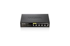 D-Link DES-1005P netværksswitch Ikke administreret Strøm over Ethernet (PoE) Sort