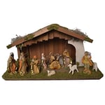 Alfred Kolbe Krippen 1412/1 Crèche de Noël en Bois pour Figurines de 10-12 cm Dimensions 52 x 25 x 25,5 cm