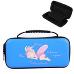 Etui pochette Switch LITE bleu personnalisee prenom fee princesse