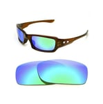 NEW POLARIZED REPLACEMNT GREEN LENS FOR OAKLEY SLIVER STEALTH SUNGLASSES