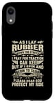 iPhone XR As I Lay Rubber Down The Street Funny Racing Mens Drag Race Case