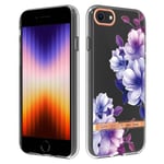 Iphone 8/7 kotelo Flower Design Tpu Soft Iskunkestävä suojaava kukkainen takakansi