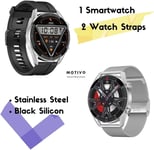 SmartWatch for Men with Call Function for Android / IOS Steel Round Smart Watch