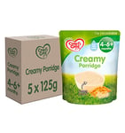 Cow & Gate Creamy Porridge Baby Food Cereal, 4-6+ Months, 125g (Pack of 5)