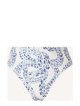 Lexington Clothing Sara High-Waisted Printed Bikini Bottom Blå