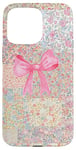 iPhone 15 Pro Max Blue & Pink Aethetics Vintage Wildflower & Polka Dot Pattern Case