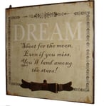 Heaven Sends Dream Shoot for the Moon Plaque - French Chic Bedroom Accessory