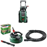 Bosch High Pressure Washer AdvancedAquatak 140 & Bosch AquaSurf 280 Multi-Surface Patio Cleaner & Bosch F016800361 6m Extension Hose