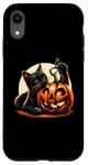 iPhone XR Black Cat Halloween Costume Pumpkin For Women Case