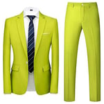 Costume Homme Uni 3 Pièces De Slim Fête Soirée Mariage Business Fit Grande Vêtements Masculin Wz227