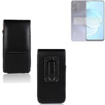 For Realme 10 belt bag holster outdoor case cover sleeve black Case Leather Slim