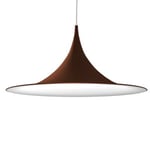 LUMICOM - LOUIE TRACK Suspension, 1X E27, max 42W, métal, marron corten/blanc, D.33cm