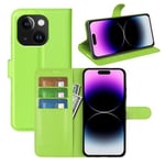 Iphone 15 Plus      Pu Wallet Case    [Green]