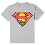 Official DC Comics Superman Original Superman Crackle Logo Unisex T-Shirt