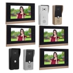 2 In 1 Wired Video Intercom System Smart Infrared Video Doorbell Camera Wit Kit