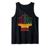 Kinara Seven Candles Principles Of Kwanzaa Happy Kwanzaa Tank Top