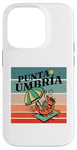 Coque pour iPhone 14 Pro parasol de plage à crevettes Punta Umbria ambiance vacances