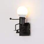 Applique Murale Vintage, Lampe Murale Industrielle, E27 Lampe Moderne Pour Couloir Cuisine Chambre