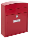 ARREGUI Compact E5736 Boîte aux Lettres en Acier, Taille S (Courrier format A5), Boîte aux Lettres Extérieure Individuelle, Boîte aux Lettres Murale, Anti-pluie, Facile à Installer, Rouge