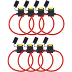 8-pack säkringshållare 12V vattentät 14AWG 20Amp Auto Car Motor Blade Fuse