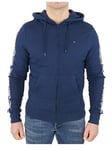 Tommy Hilfiger Sweat À Capuche Homme Fermeture Éclair Zip, Bleu (Navy Blazer), S