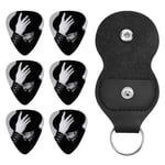 Michael Jackson Lot de 6 médiators pour guitare électrique, acoustique ou basse 0,46 0,71 0,96 mm