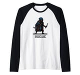 8-Bit Pixel Rogue Thief Assassin RPG Light Manche Raglan