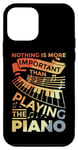 Coque pour iPhone 12 mini Clavier de piano Motivation Design pour Pianiste