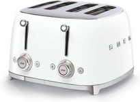 Smeg White Retro 4 Slice Toaster