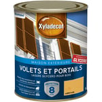 Lasure protectrice glycéro pour bois extérieur - Volets et Portails - aspect satin chêne clair 1 l - Xyladecor