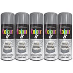 5X Light Grey Gloss Spray Paint Aerosol Auto Car Lacquer Wood Metal 400ml