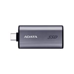 Adata extern ssd-hårddisk - SC750-500G-CCBK - Extern SSD SC750 500GB Plug-Go Silver 1050/1000 ()