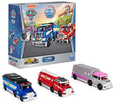 PAW Patrol, Véhicule Chase, Marcus et Stella en métal moulé True Metal à collectionner, série Big Truck Pups à l'échelle 1:55 (exclusivité Amazon), jouets pour enfants à partir de 3 ans