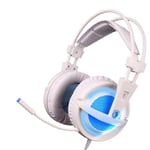 pc gaming headset SFBBBO Gaming Headset Gamer Headphones 7.1 Surround Sound Stereo Earphones USB Microphone Breathing LED Light PC Gamer White