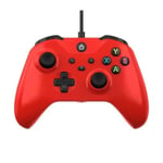 (Punainen)Langallinen USB-ohjain Xbox One S -peliohjaimelle valo- ja värinäsäätimellä Xbox Series S/X PC JoyStickille