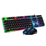 Wired Gaming Keyboard Mouse Set Colorful Backlight Computer Game Accessories ENSEMBLE CLAVIER SOURIS - PACK CLAVIER SOURIS