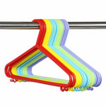 Children 10pcs Kids Plastic Clothes Multi Coloured Baby Child Coat Hangers