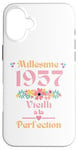 Coque pour iPhone 16 Plus 68 ans femme 1957 idée cadeau anniversaire drôle humour mam