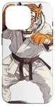 Coque pour iPhone 16 Pro Tigre Jiu Jitsu Gi Cartoon Karaté Arts Martiaux