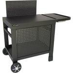 Cook'in Garden - Desserte de jardin - reva 110 premium - Montage facile - Dimensions produit : l 121 x l 65 x h 110cm - Noir